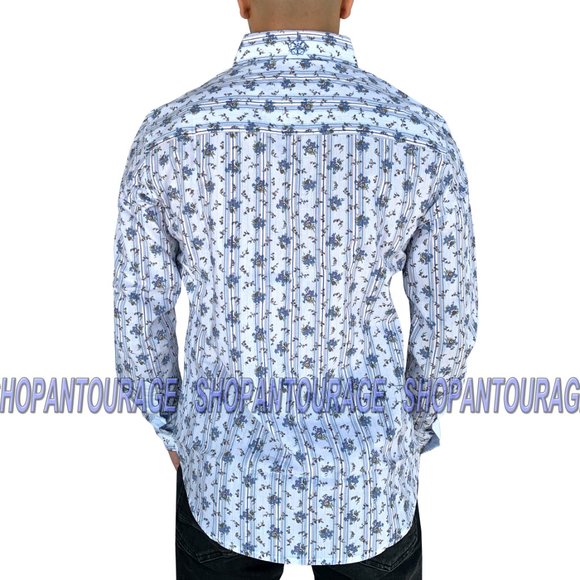 English Heroes EHW132 L/S Button Down Men`s Shirt - Picture 2 of 6